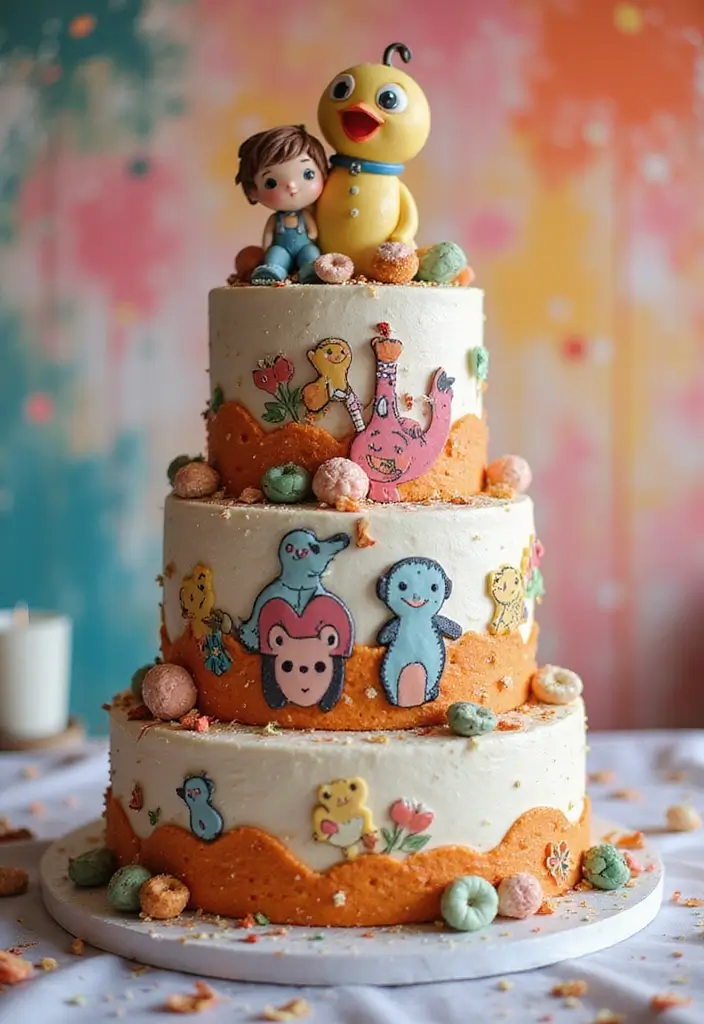 30 Wedding Reception Cake Ideas That Steal the Spotlight - 8. Themed Character Cake