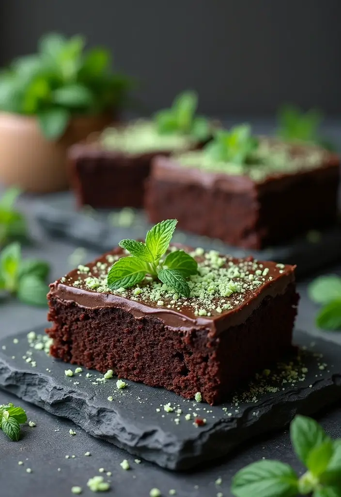 30 Wedding Sheet Cake Ideas That Are Simple Yet Beautiful - 11. Chocolate Mint Sheet Cake