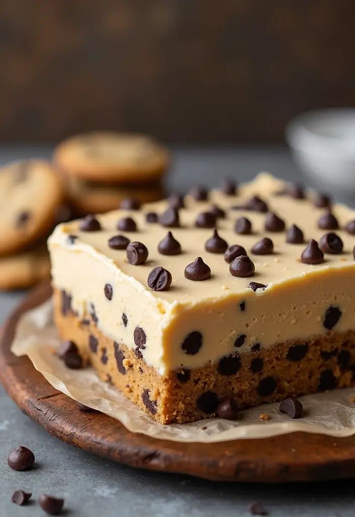 30 Wedding Sheet Cake Ideas That Are Simple Yet Beautiful - 18. Chocolate Chip Cookie Dough Sheet Cake