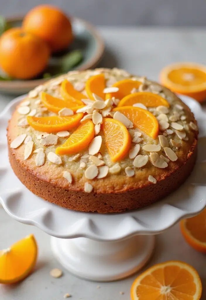 30 Wedding Sheet Cake Ideas That Are Simple Yet Beautiful - 22. Orange Almond Sheet Cake