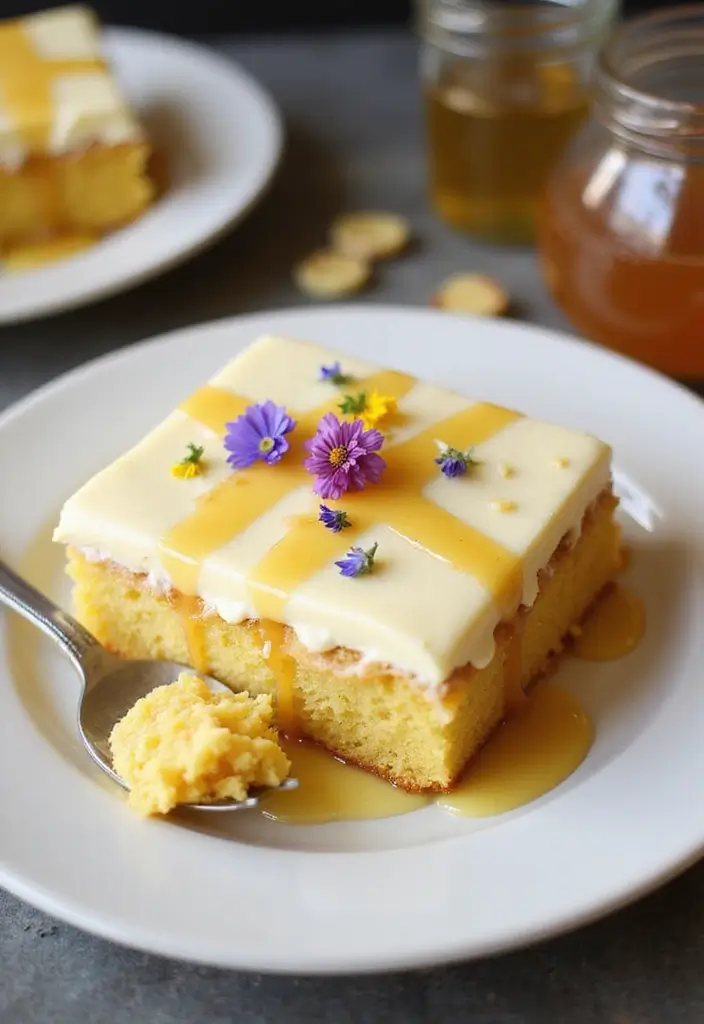 30 Wedding Sheet Cake Ideas That Are Simple Yet Beautiful - 27. Honey Butter Sheet Cake