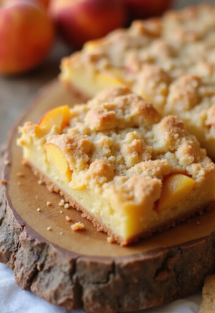 30 Wedding Sheet Cake Ideas That Are Simple Yet Beautiful - 29. Peach Cobbler Sheet Cake