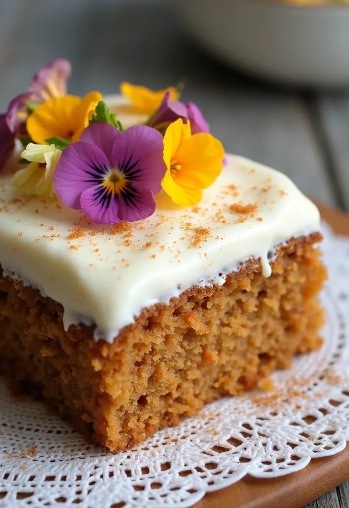 30 Wedding Sheet Cake Ideas That Are Simple Yet Beautiful - 3. Carrot Cake with Cream Cheese Frosting