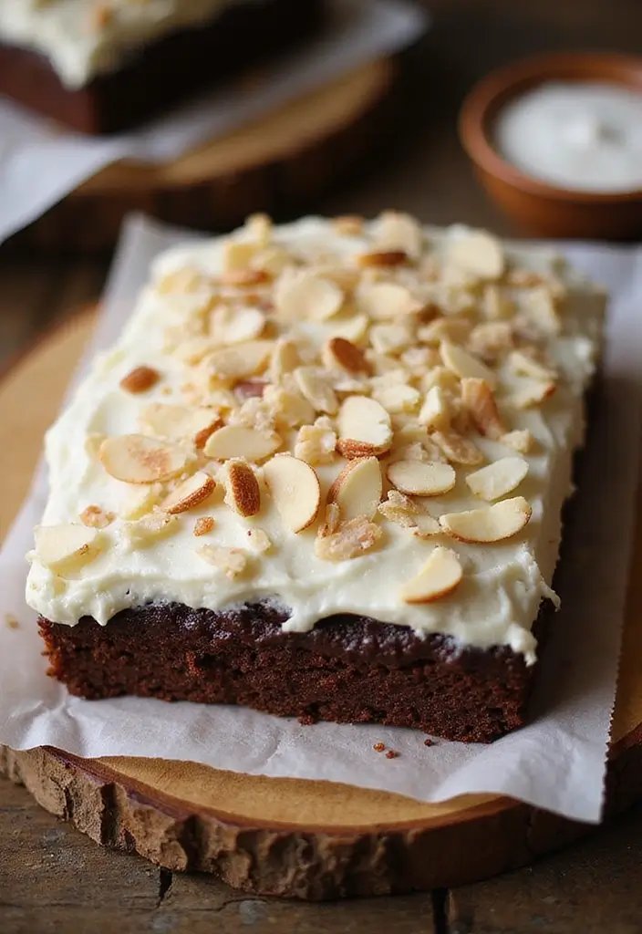 30 Wedding Sheet Cake Ideas That Are Simple Yet Beautiful - 6. Almond Joy Sheet Cake