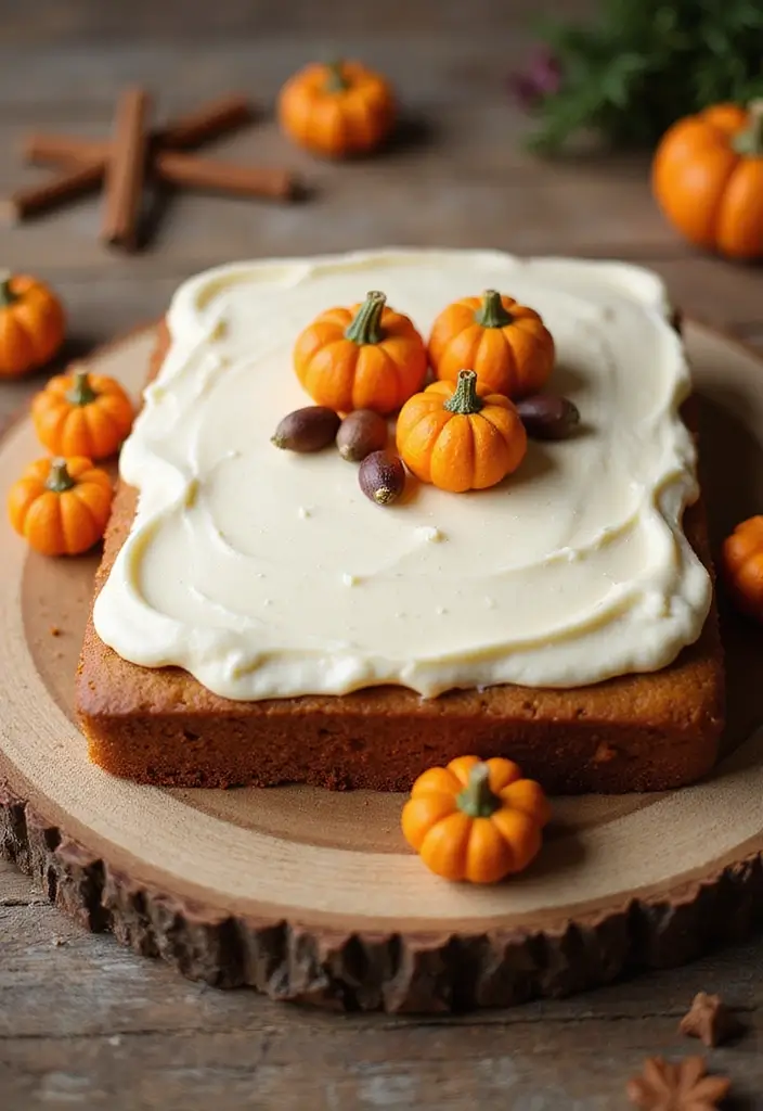 30 Wedding Sheet Cake Ideas That Are Simple Yet Beautiful - 8. Spice Cake with Maple Cream Cheese Frosting