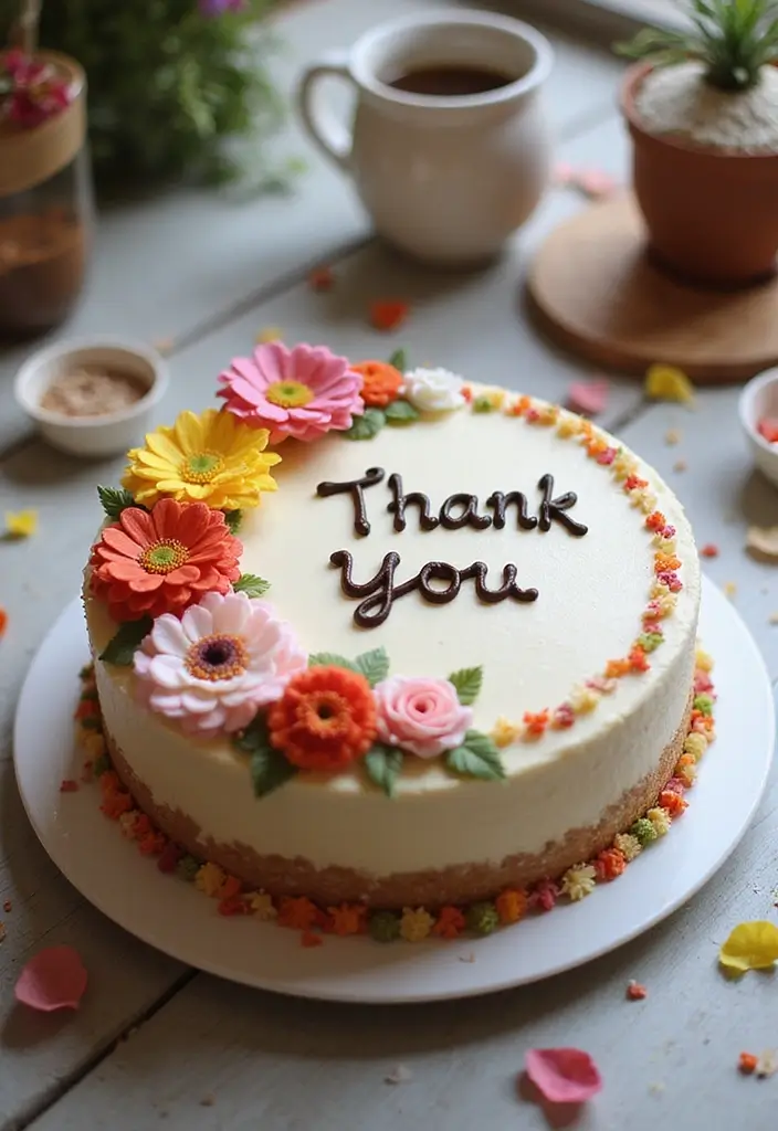 30 Welcome Home Cake Ideas to Celebrate Warm Reunions - 16. 'Thank You' Appreciation Cake