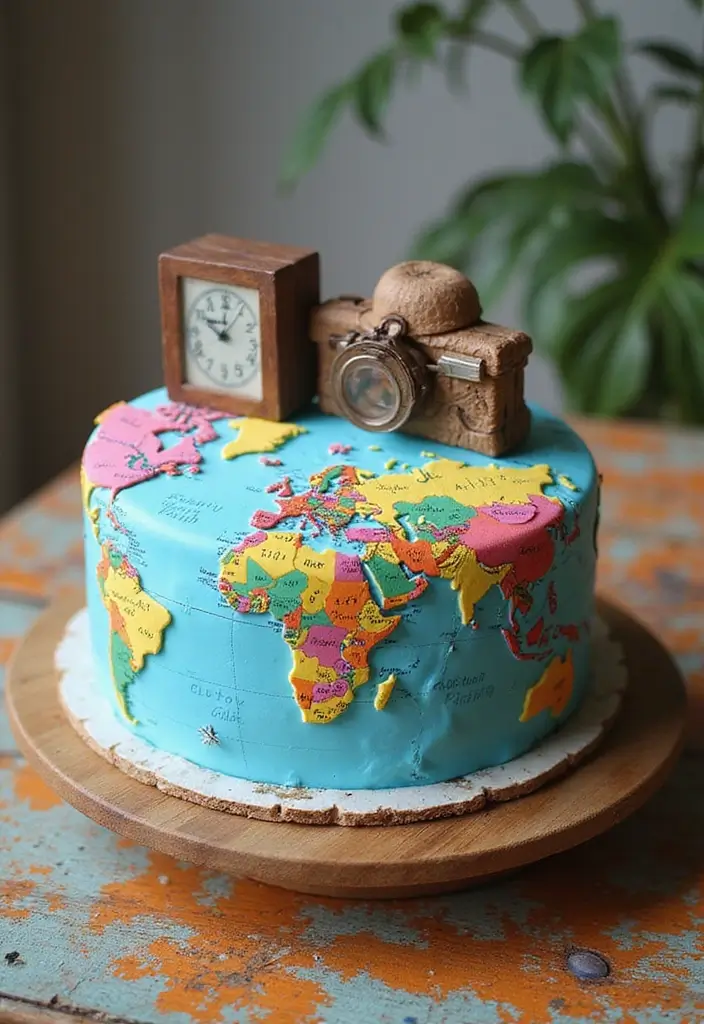 30 Welcome Home Cake Ideas to Celebrate Warm Reunions - 28. 'The Greatest Adventure' Cake