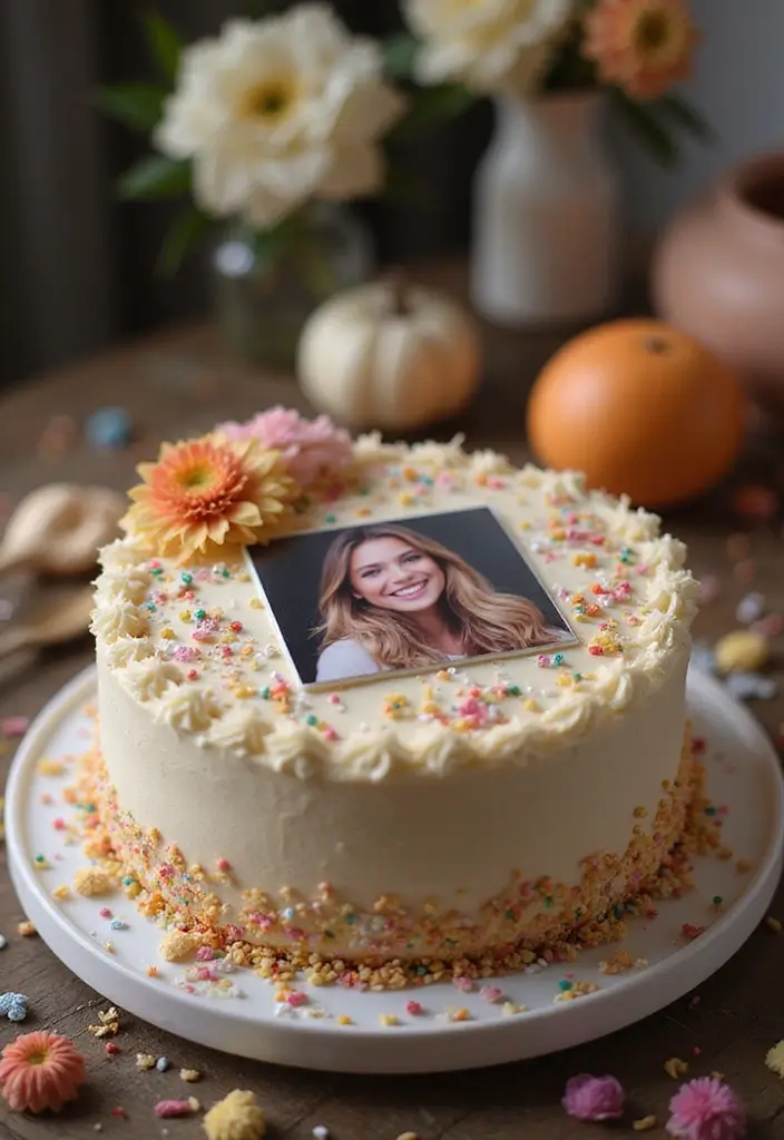 30 Welcome Home Cake Ideas to Celebrate Warm Reunions - 3. Personalized Photo Cake