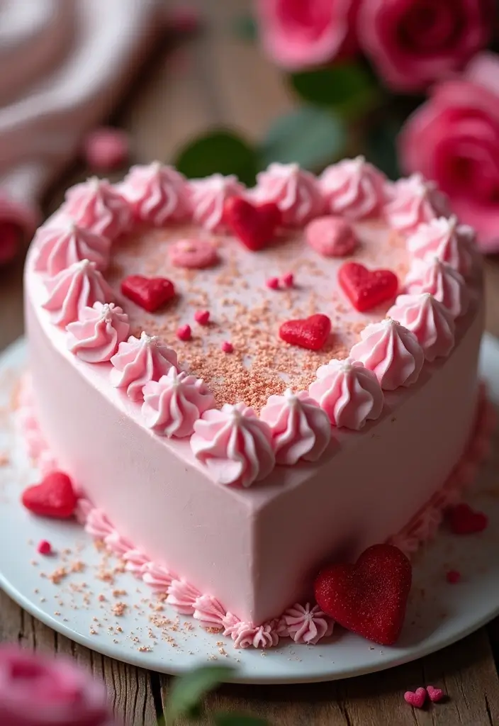 30 Welcome Home Cake Ideas to Celebrate Warm Reunions - 30. 'Together Again' Heart Cake