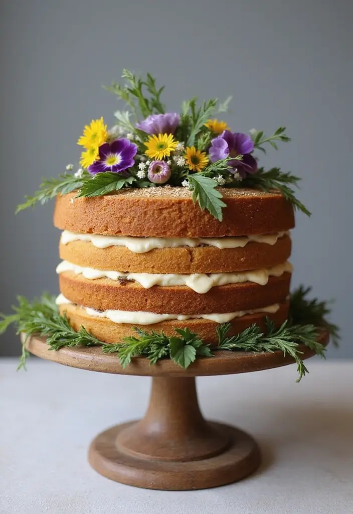 30 Welcome Home Cake Ideas to Celebrate Warm Reunions - 6. Rustic Naked Cake