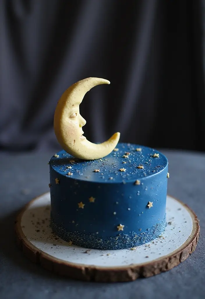 30 Welcome Home Cake Ideas to Celebrate Warm Reunions - 7. Starry Night Cake