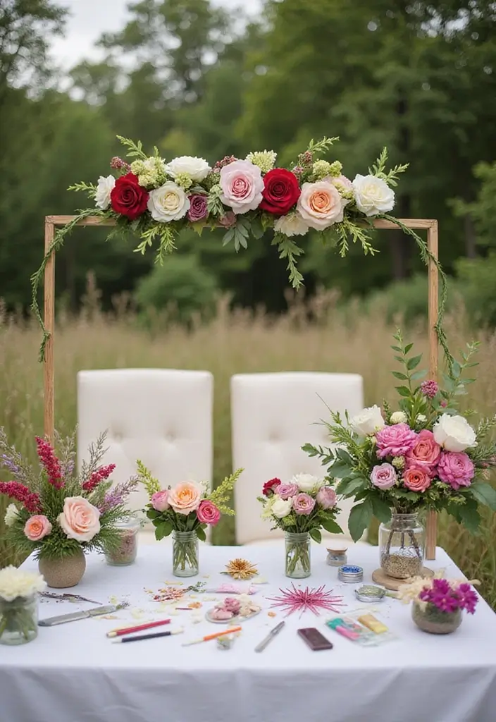 30 Western Bridal Shower Ideas for a Rustic Country Celebration 79 30 Western Bridal Shower Ideas for a Rustic Country Celebration - 13. DIY Flower Crown Station