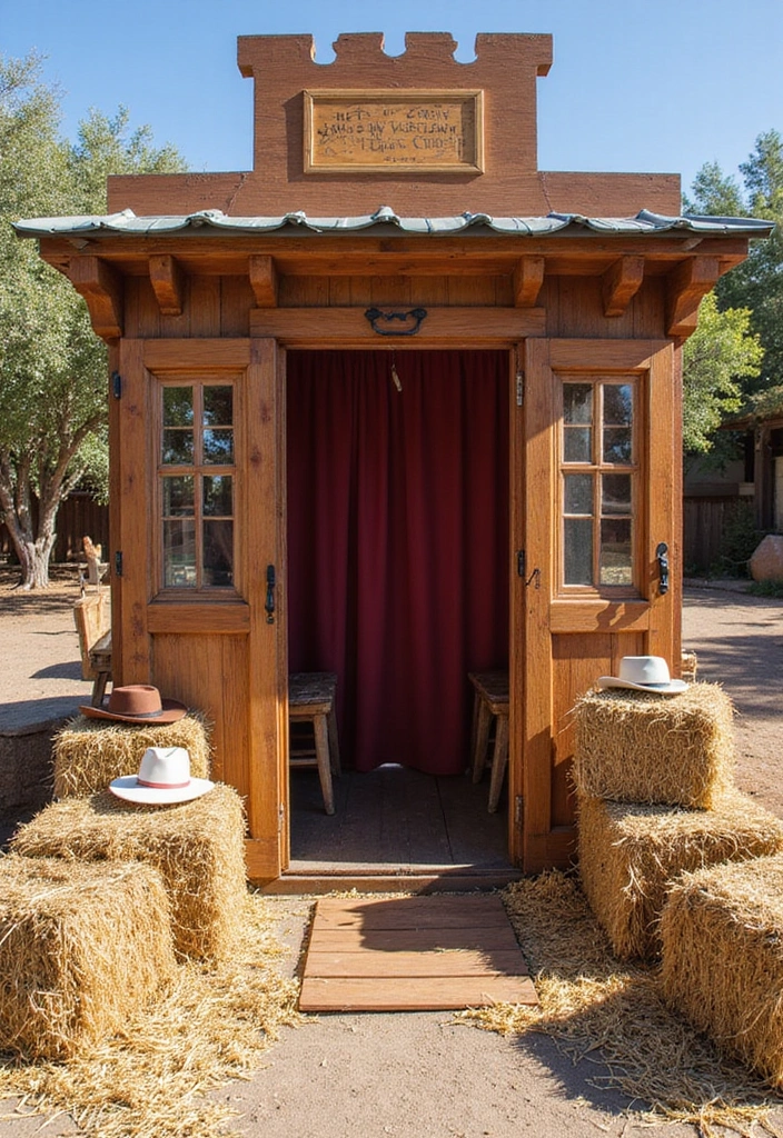 30 Western Bridal Shower Ideas for a Rustic Country Celebration 15 30 Western Bridal Shower Ideas for a Rustic Country Celebration - 3. Western-themed Photo Booth