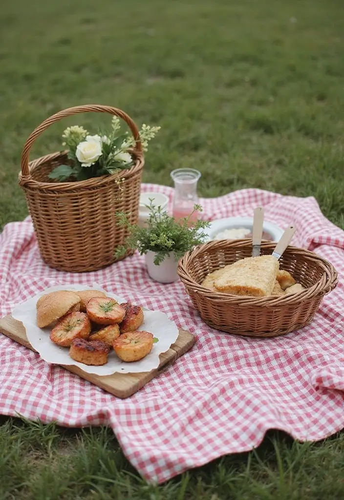 30 Western Bridal Shower Ideas for a Rustic Country Celebration 29 30 Western Bridal Shower Ideas for a Rustic Country Celebration - 5. Outdoor Picnic Setup