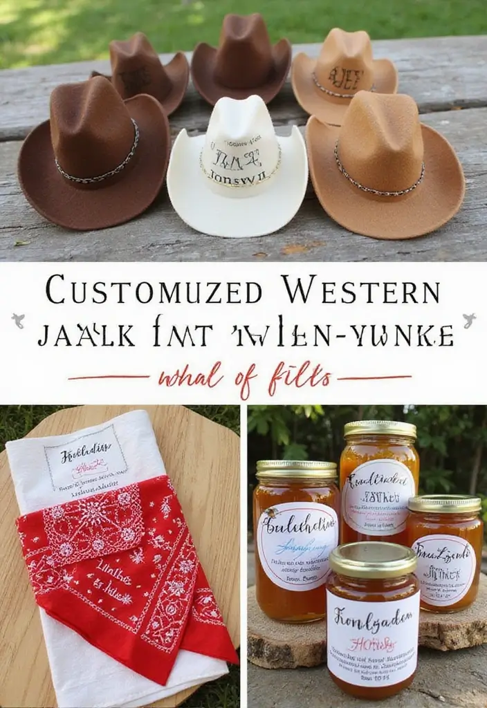 30 Western Bridal Shower Ideas for a Rustic Country Celebration 32 30 Western Bridal Shower Ideas for a Rustic Country Celebration - 6. Customized Western Party Favors