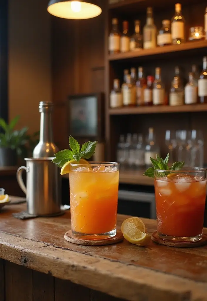 30 Western Bridal Shower Ideas for a Rustic Country Celebration 46 30 Western Bridal Shower Ideas for a Rustic Country Celebration - 8. Signature Cocktail Bar