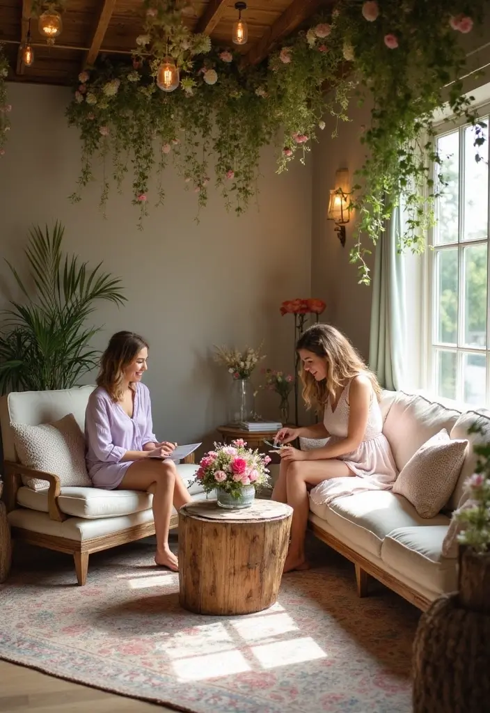 30 Wildflower Bridal Shower Ideas for a Natural Garden Feel - 21. Wildflower Story Corner