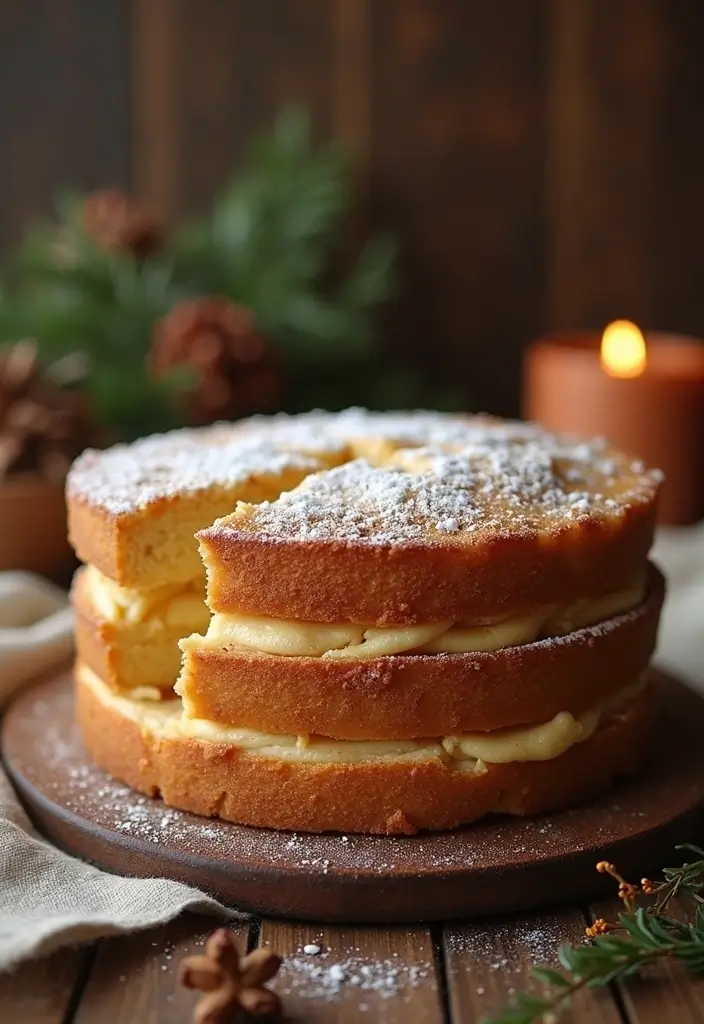 30 Winter Wedding Cake Ideas Full of Snowy Elegance - 27. Rustic Pie-Cake Hybrid