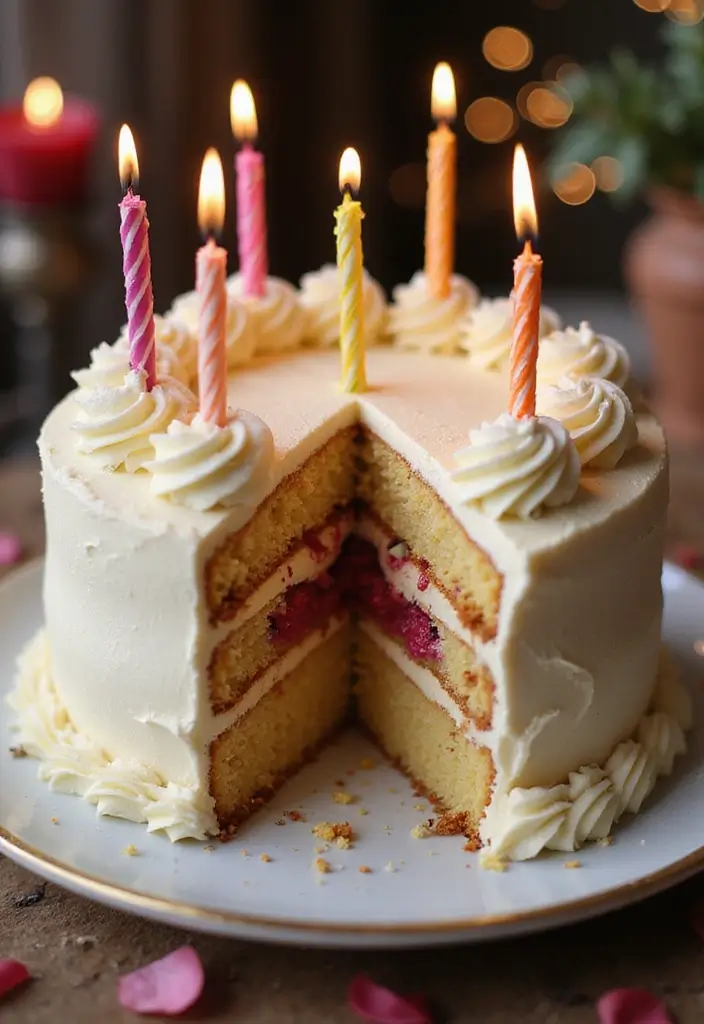 30 Women’s Birthday Cake Ideas That Are Elegant and Trendy - 20. Surprise Inside Cake