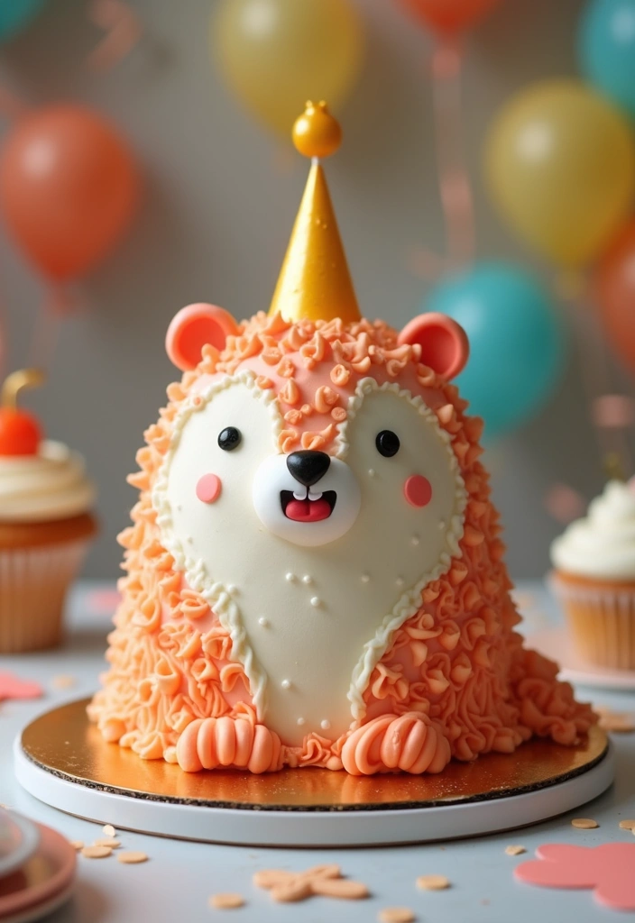 30 Women’s Birthday Cake Ideas That Are Elegant and Trendy - 27. Cute Animal Cake