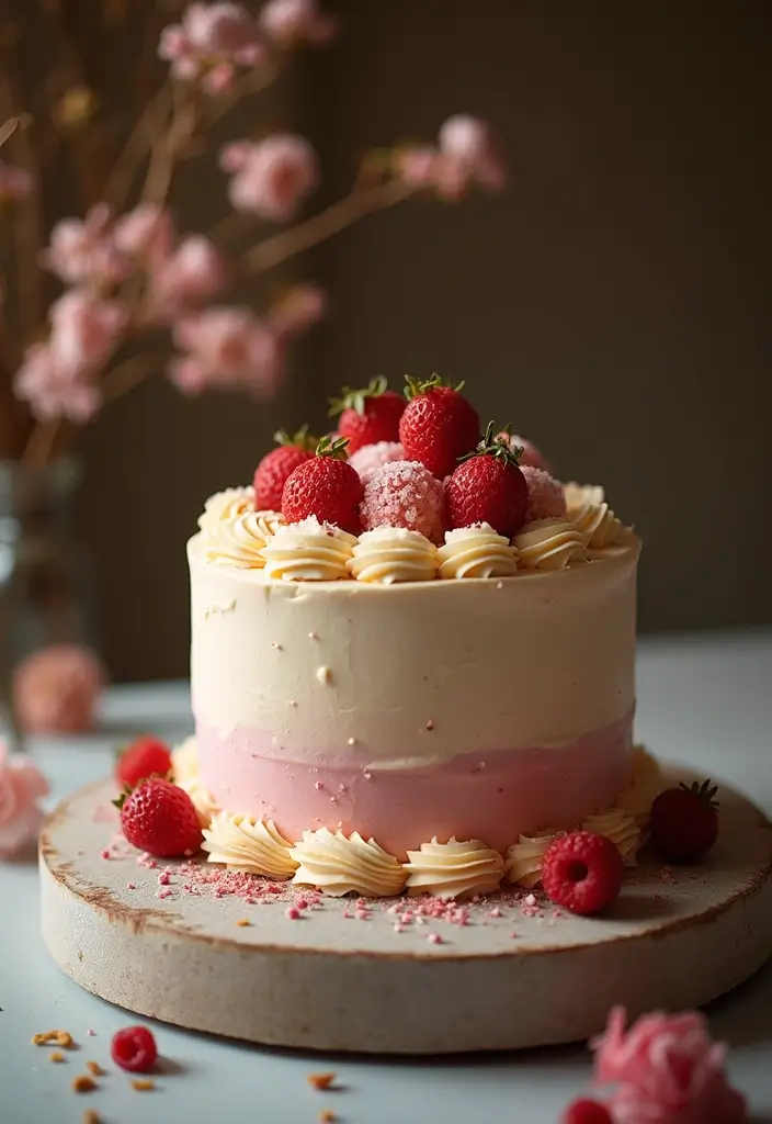 30 Women’s Birthday Cake Ideas That Are Elegant and Trendy - 28. Elegant Tasting Cake