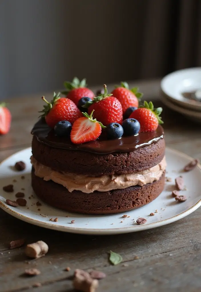 30 Women’s Birthday Cake Ideas That Are Elegant and Trendy - 29. Luxurious Chocolate Mousse Cake