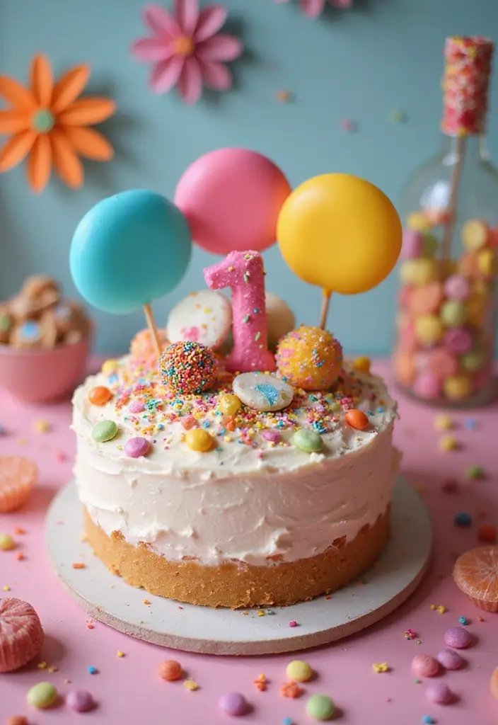 30 Women’s Birthday Cake Ideas That Are Elegant and Trendy - 30. Nostalgic Candy Cake