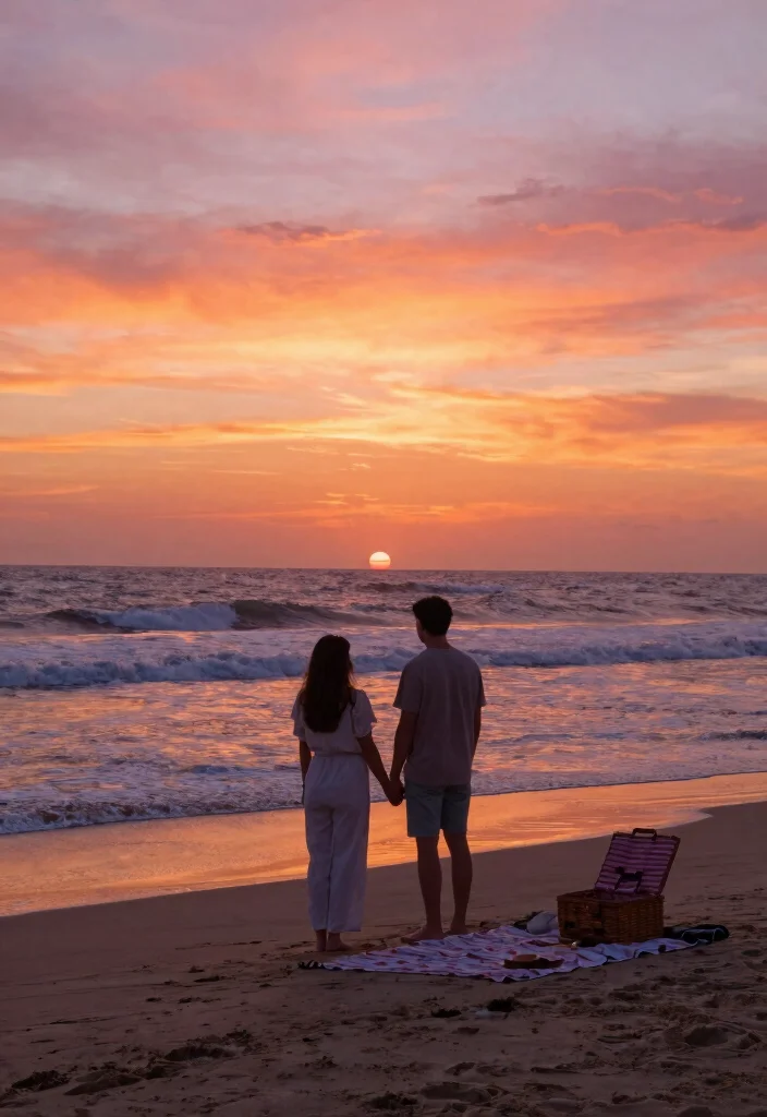 10 Country Proposal Ideas for Rustic Romantic and Down to Earth Settings - 10. Sunset Beach Proposal 1