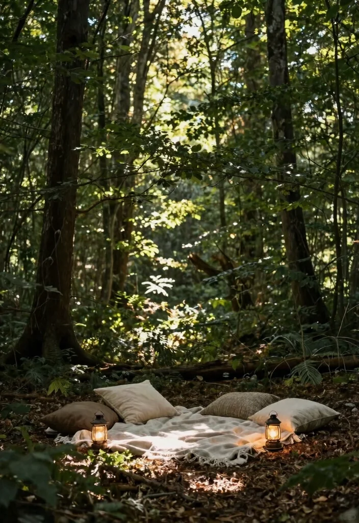 10 Country Proposal Ideas for Rustic Romantic and Down to Earth Settings - 6. Forest Hideaway 1