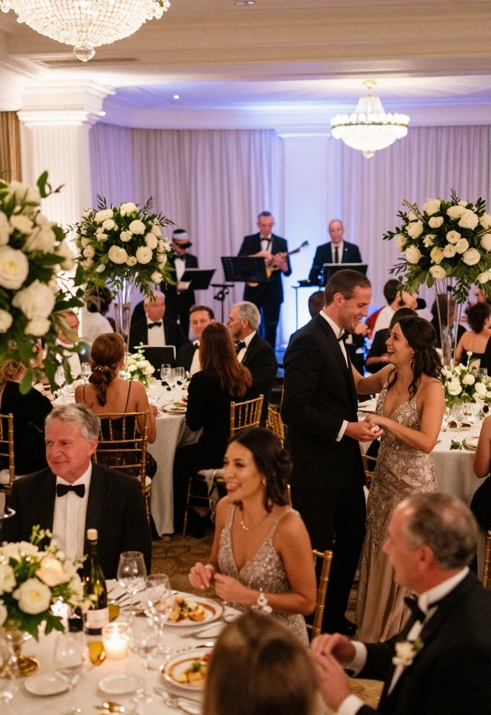 10 Elegant 35th Wedding Anniversary Party Ideas for Meaningful Celebrations 10 10 Elegant 35th Wedding Anniversary Party Ideas for Meaningful Celebrations - 10. Elegant Themed Evening Gala 1