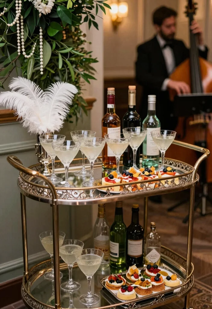 10 Elegant 35th Wedding Anniversary Party Ideas for Meaningful Celebrations 3 10 Elegant 35th Wedding Anniversary Party Ideas for Meaningful Celebrations - 3. Vintage-Themed Cocktail Hour 1