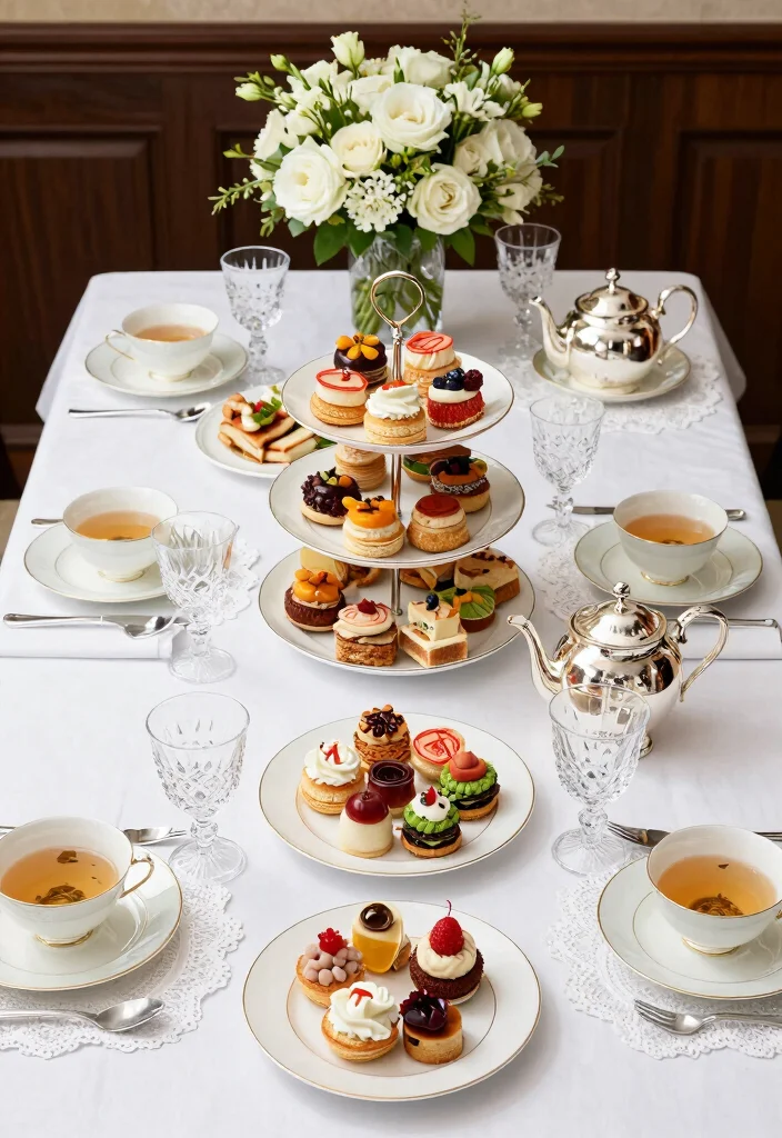10 Elegant 35th Wedding Anniversary Party Ideas for Meaningful Celebrations 6 10 Elegant 35th Wedding Anniversary Party Ideas for Meaningful Celebrations - 6. Elegant High Tea Party 1