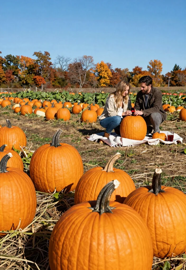 10 Fall Proposal Ideas for Cozy Seasonal and Colorful Romance 1 10 Fall Proposal Ideas for Cozy Seasonal and Colorful Romance - 1. Pumpkin Patch Proposal 1