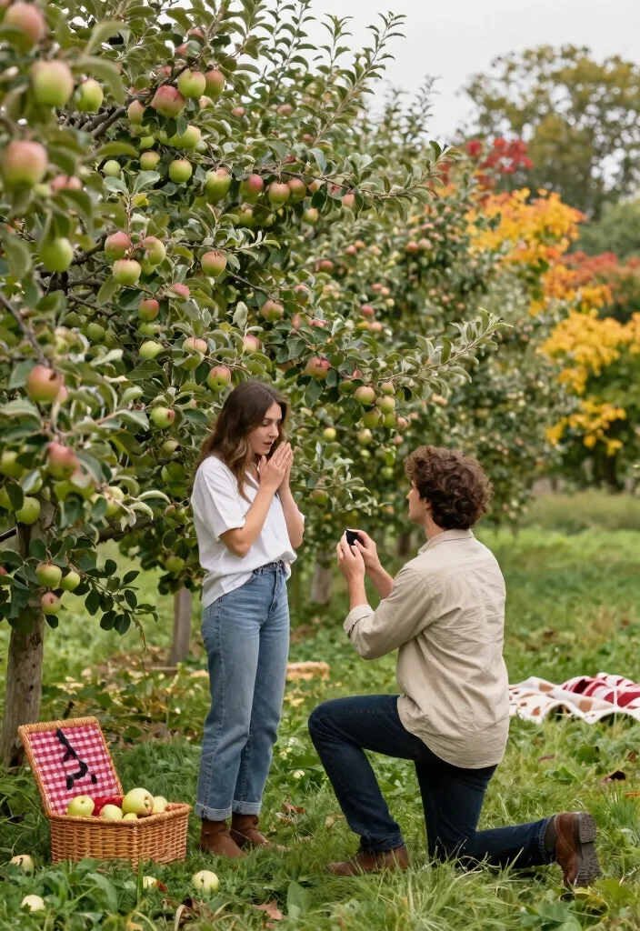 10 Fall Proposal Ideas for Cozy Seasonal and Colorful Romance 4 10 Fall Proposal Ideas for Cozy Seasonal and Colorful Romance - 4. Farm or Orchard Proposal 1