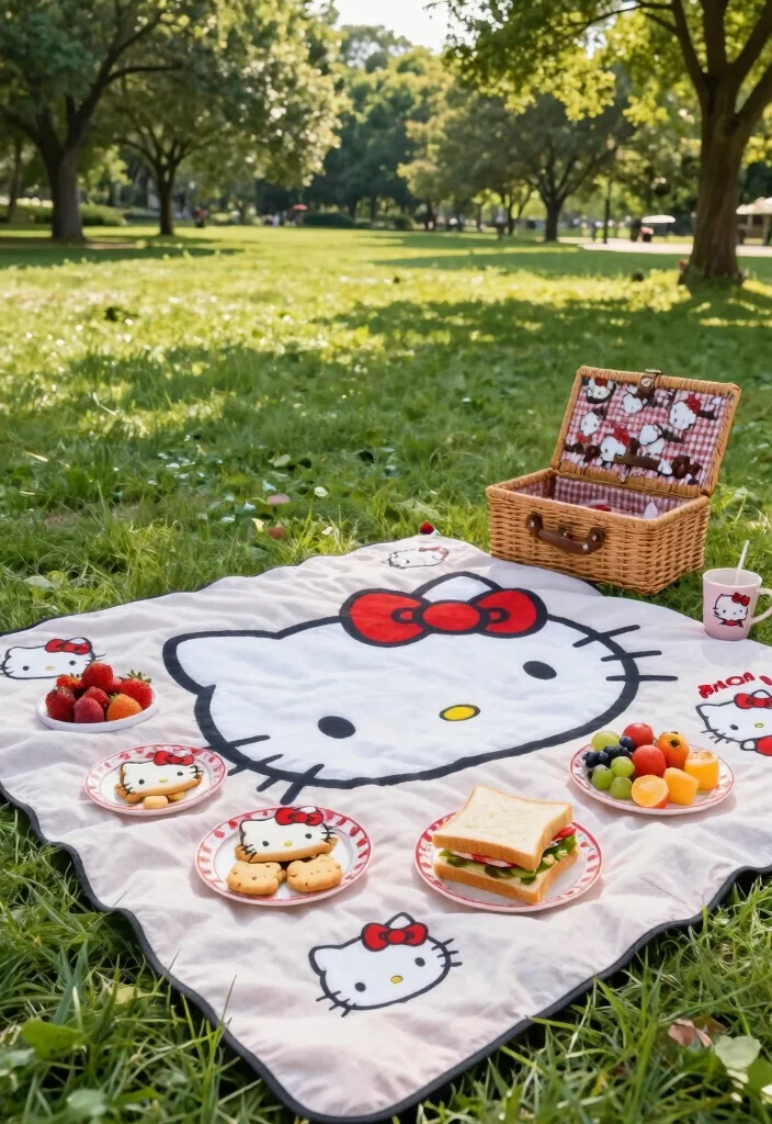 10 Homecoming Proposal Ideas Hello Kitty for Cute Playful and Themed Surprises - 4. Hello Kitty Picnic Date 1