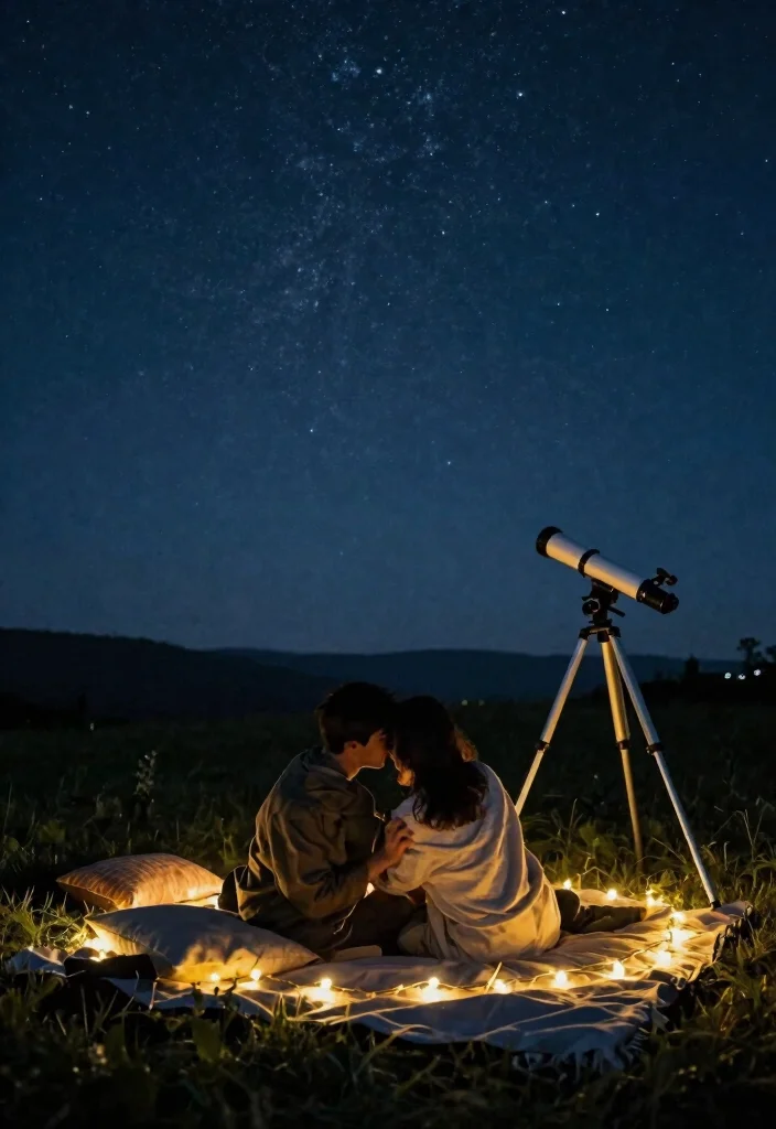 10 Lesbian Proposal Ideas for Meaningful Inclusive and Romantic Moments - 7. A Starry Night Proposal 1