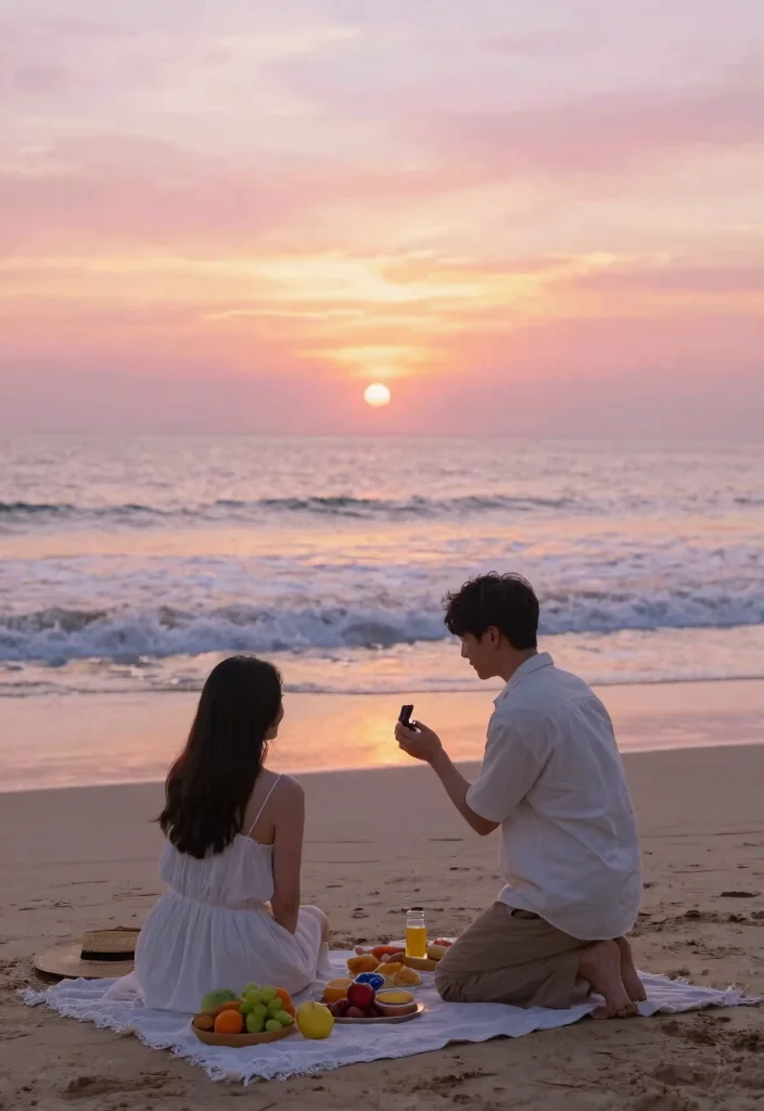 10 Lesbian Proposal Ideas for Meaningful Inclusive and Romantic Moments - 9. A Beach Sunrise Proposal 1