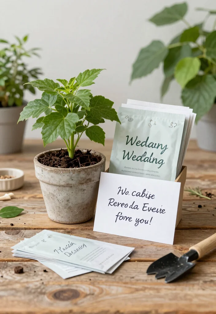 10 Officiant Proposal Ideas for Thoughtful, Respectful and Meaningful Asks - 7. Personalized Plant Kits 1