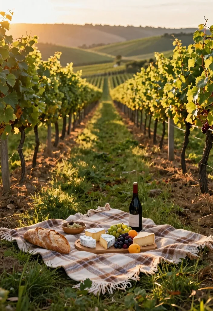 10 Picnic Proposal Ideas for Relaxed Romantic and Outdoor Charm - 6. Scenic Vineyard Escape 1