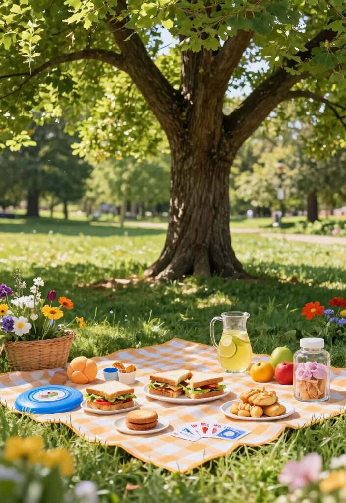 10 Picnic Proposal Ideas for Relaxed Romantic and Outdoor Charm - 9. Whimsical Park Picnic 1
