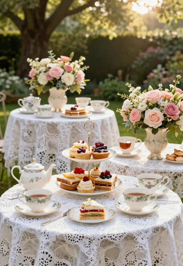 10 Proposal Party Ideas for Romantic Thoughtful and Surprise Filled Moments - 4. Vintage Tea Party 1