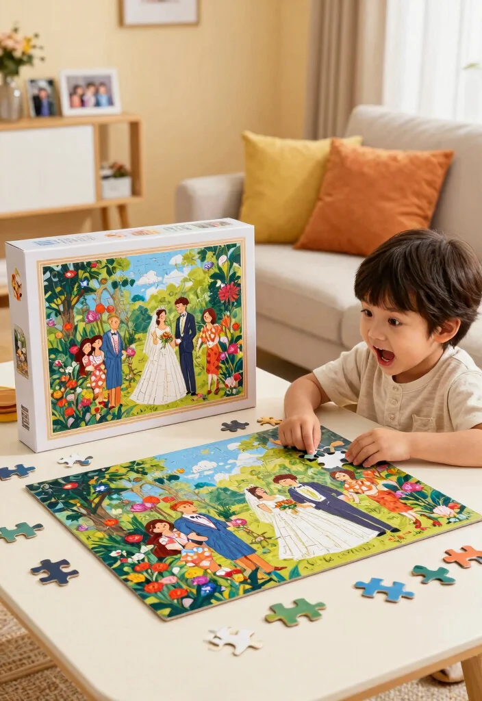 10 Ring Bearer Proposal Ideas for Cute Fun and Family Friendly Moments - 1. Personalized Puzzle Proposal 1