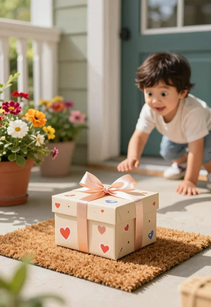 10 Ring Bearer Proposal Ideas for Cute Fun and Family Friendly Moments - 5. Special Delivery Gift Box 1