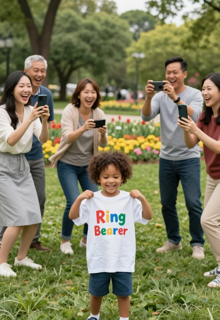 10 Ring Bearer Proposal Ideas for Cute Fun and Family Friendly Moments - 7. Ring Bearer T-Shirt Reveal 1