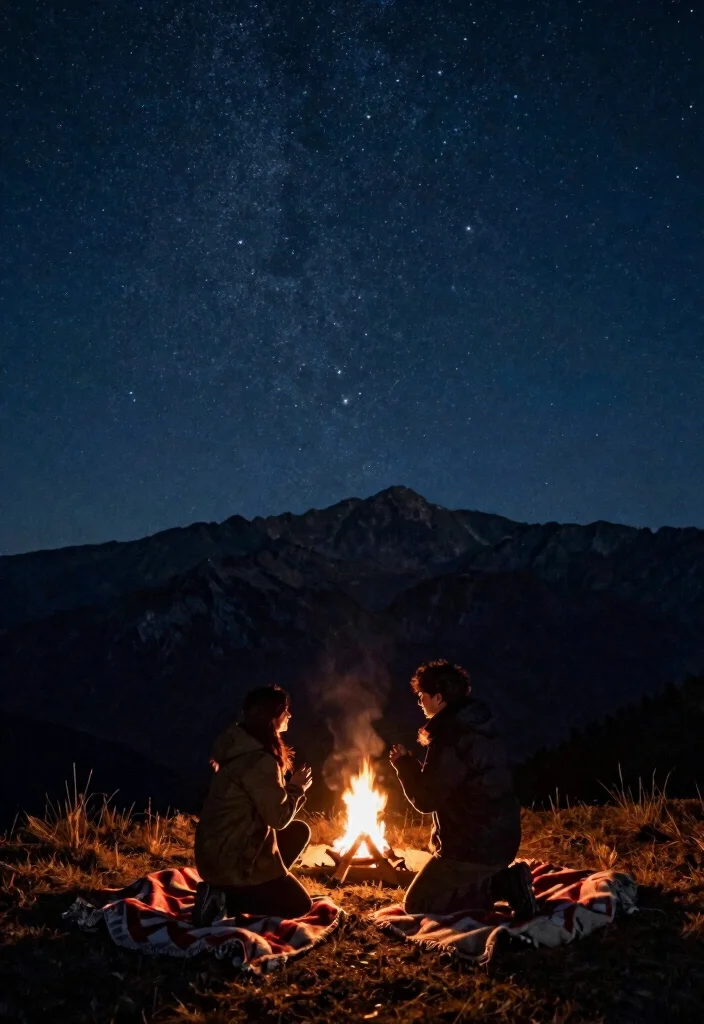 10 Western Proposal Ideas for Rustic Bold and Country Inspired Romance - 3. Starlit Mountain Proposal 1