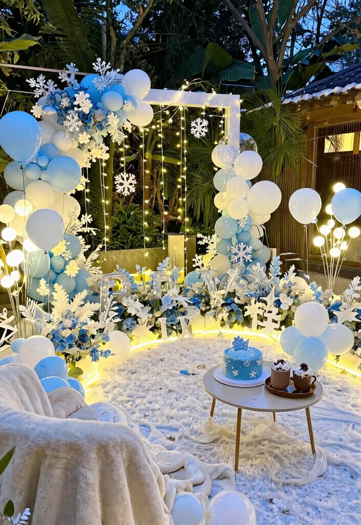 10 Winter Formal Proposal Ideas for Elegant Glam and Memorable Evenings - 8. Magical Winter Wonderland Theme 1