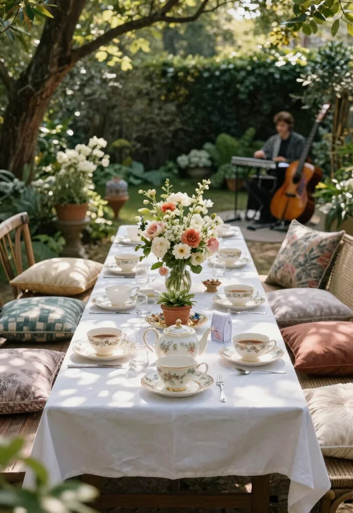 12 30th Anniversary Party Ideas for Fun Elegant and Heartfelt Celebrations - 2. Elegant Garden Tea Party 1
