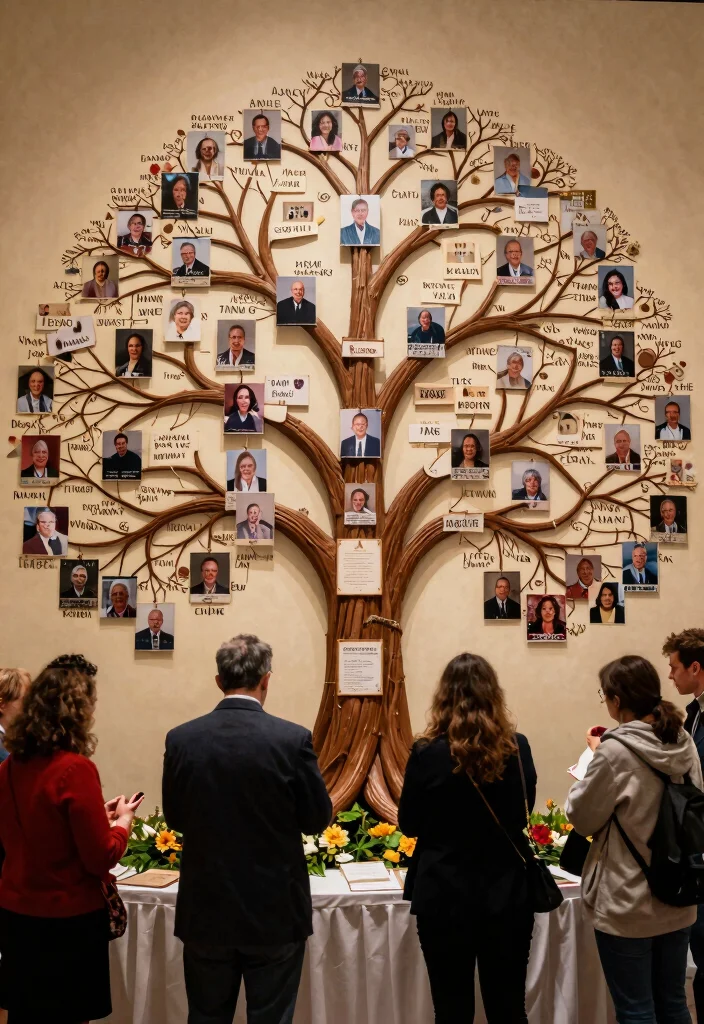 12 60th Anniversary Party Ideas for Elegant Meaningful and Milestone Celebrations - 11. Family Legacy Tree 1