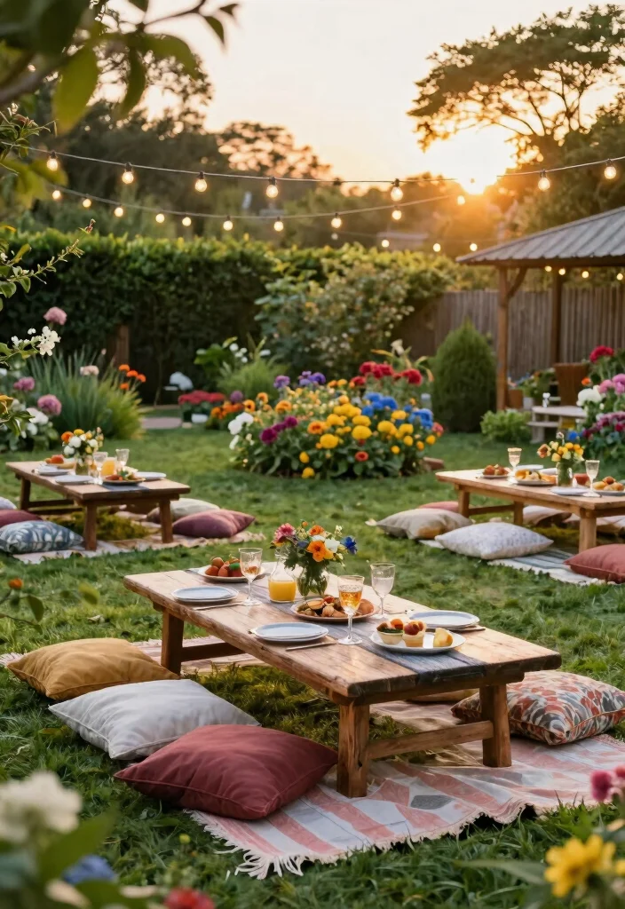 12 60th Anniversary Party Ideas for Elegant Meaningful and Milestone Celebrations - 6. Outdoor Garden Party 1
