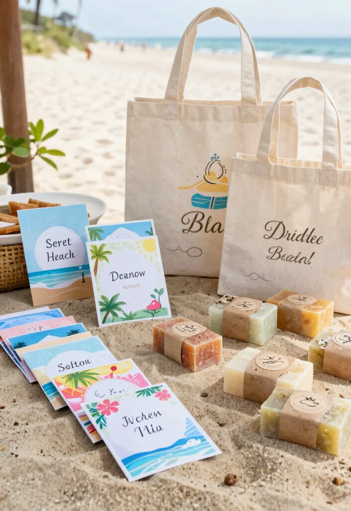 12 Bachelorette Beach Party Ideas for Sunny Fun and Coastal Celebration Vibes - 4. Personalized Beach Favors 1